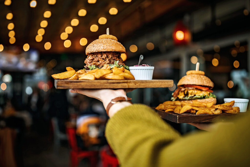 Restaurants and catering companies are in the foodservice industry